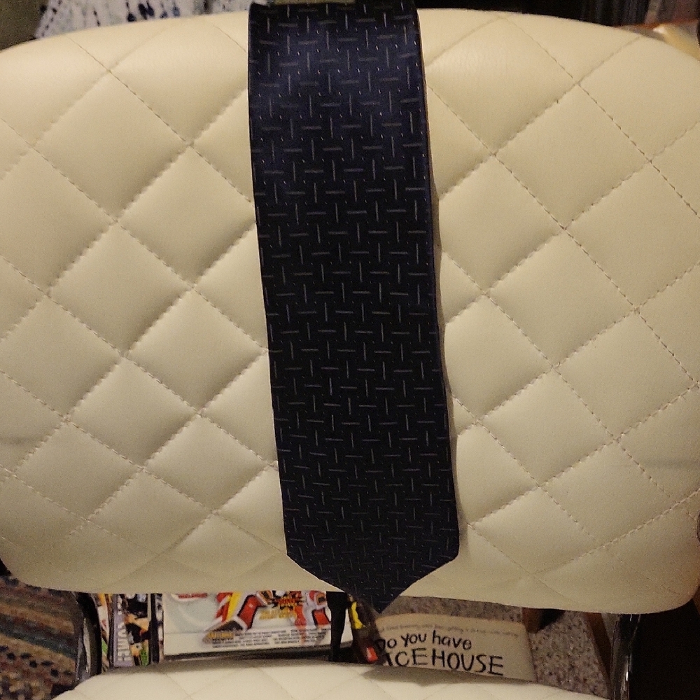 Nautica Navy Blue Patterned Tie